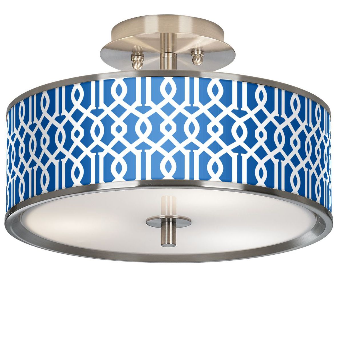 Chain Reaction Giclee Glow 14" Wide Ceiling Light