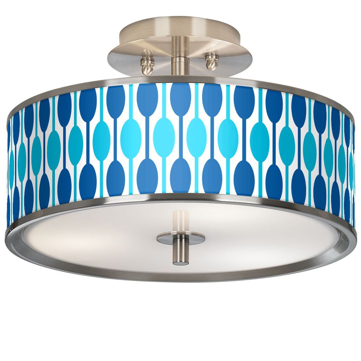 Jet Set Giclee Glow 14" Wide Ceiling Light