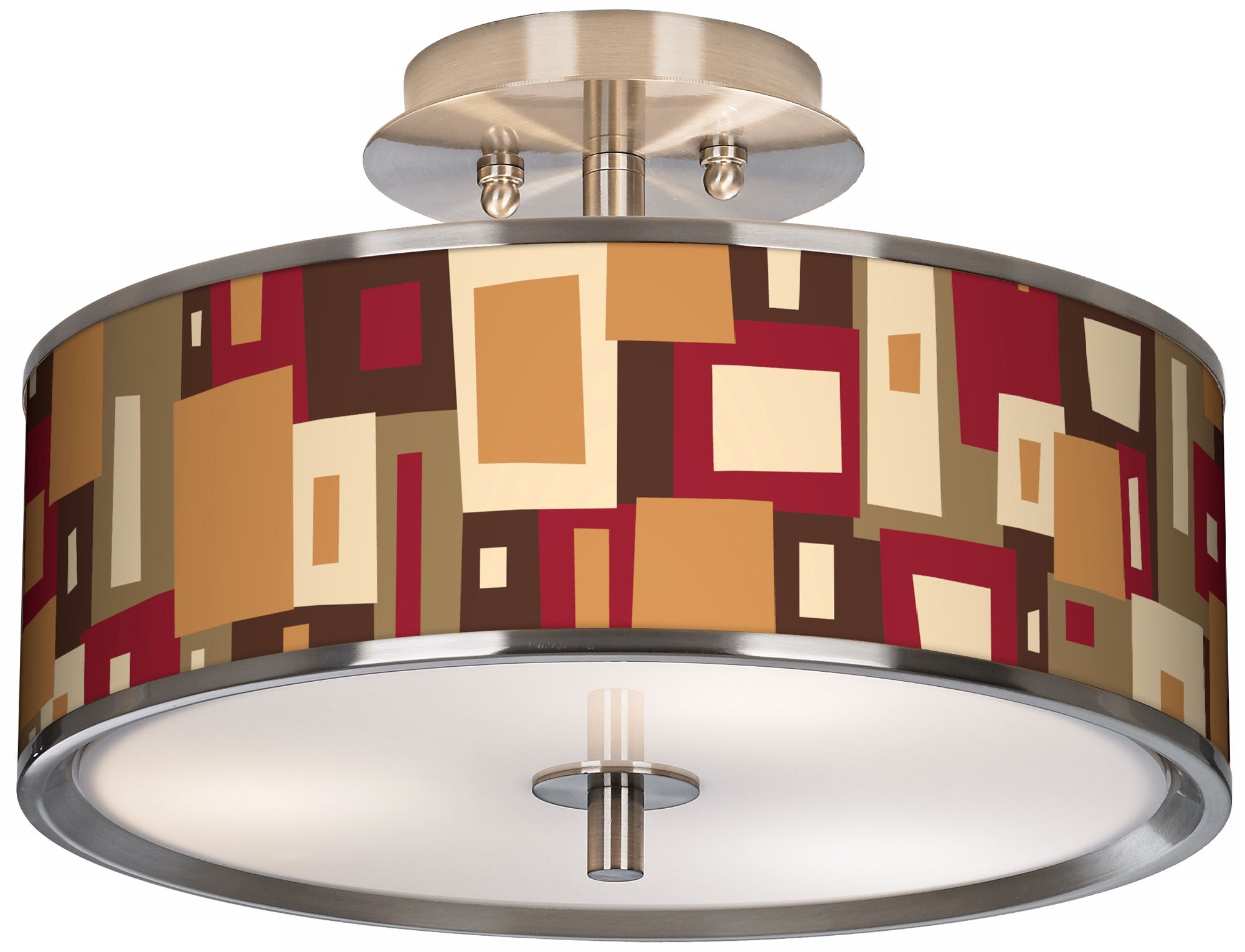 Earth Palette Giclee Glow 14" Wide Ceiling Light