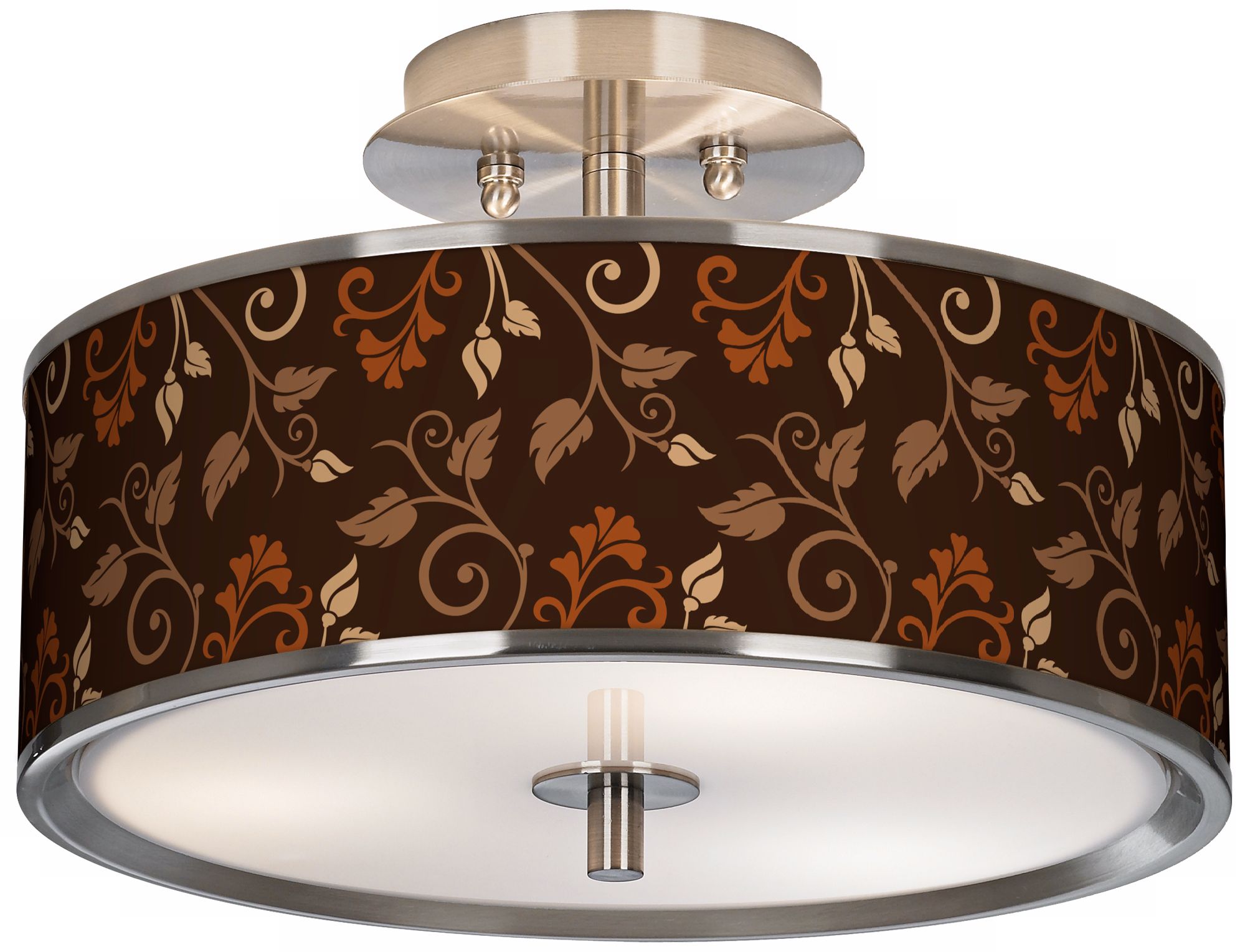 Foliage Giclee Glow 14" Wide Ceiling Light
