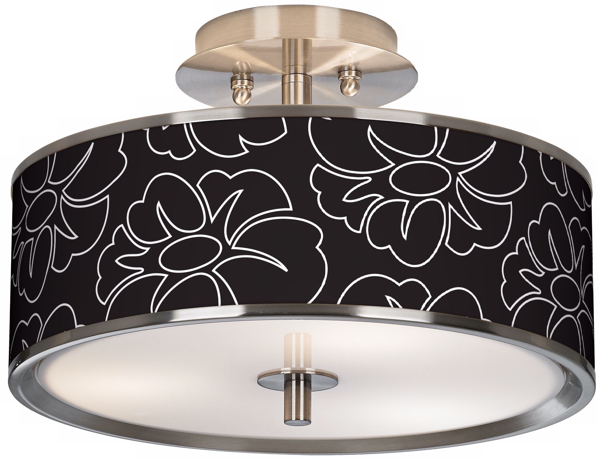 Summer Silhouette Giclee Glow 14" Wide Ceiling Light