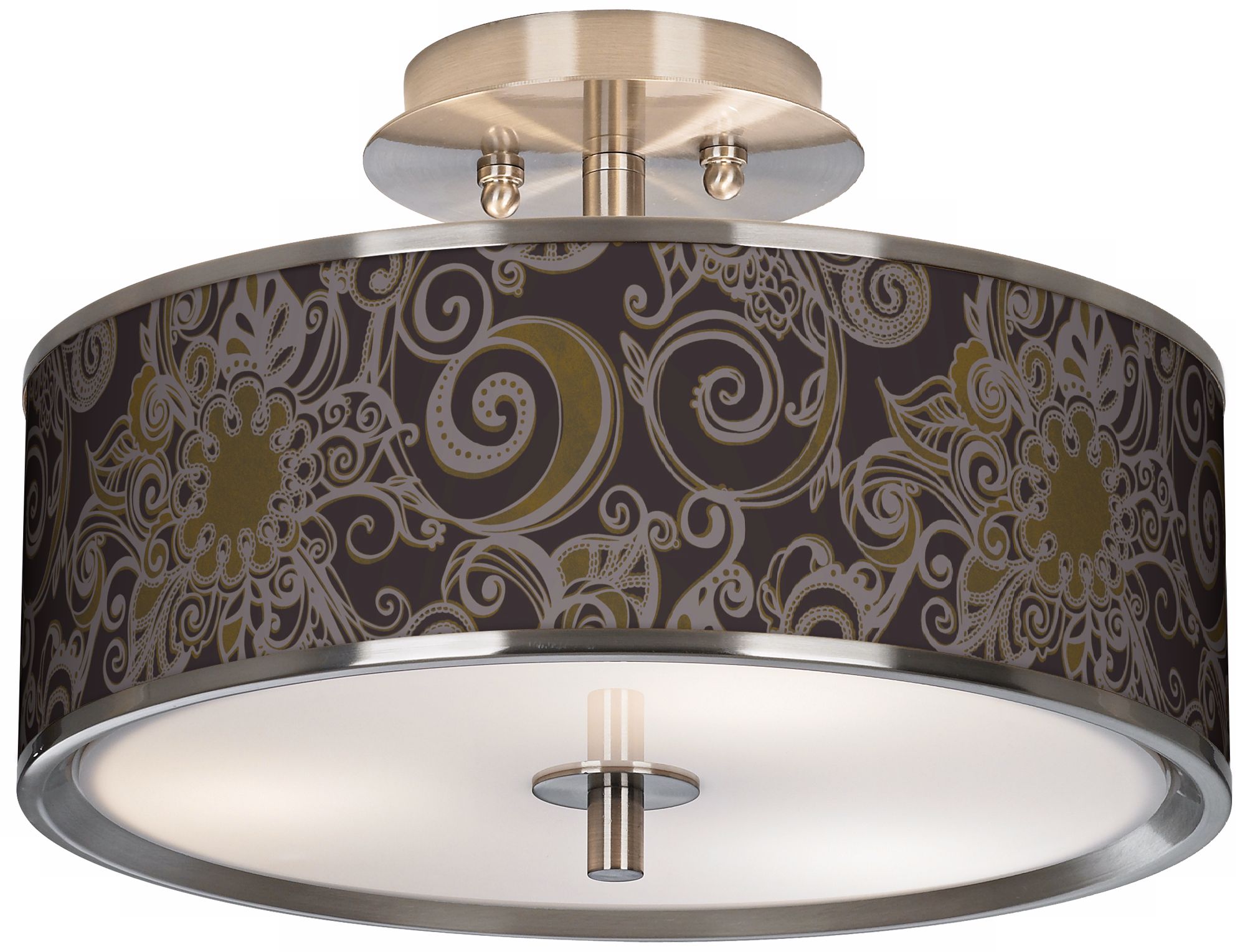 Stacy Garcia Ornament Metal Giclee Glow 14" Ceiling Light