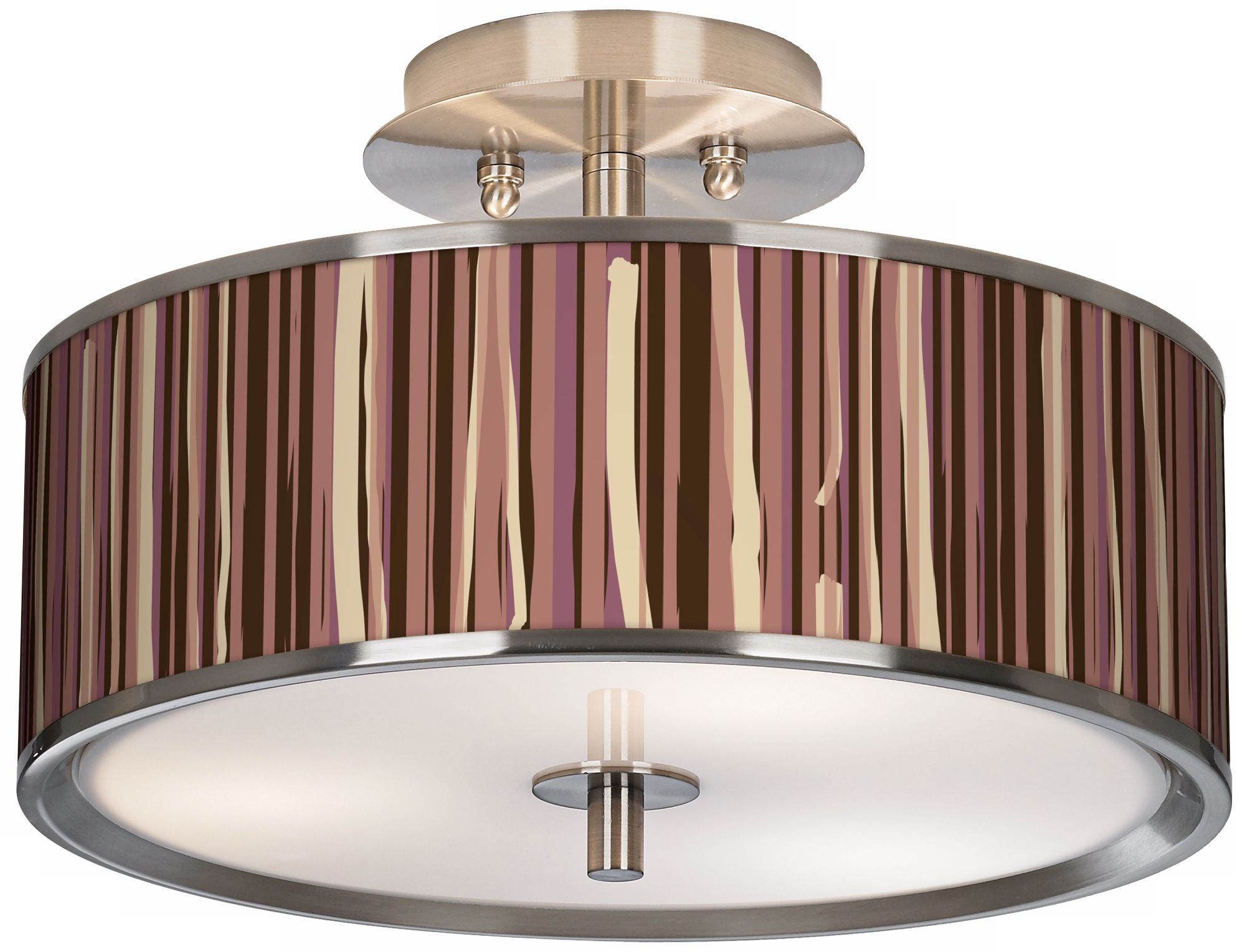 Kalahari Lines Giclee Glow 14" Wide Ceiling Light