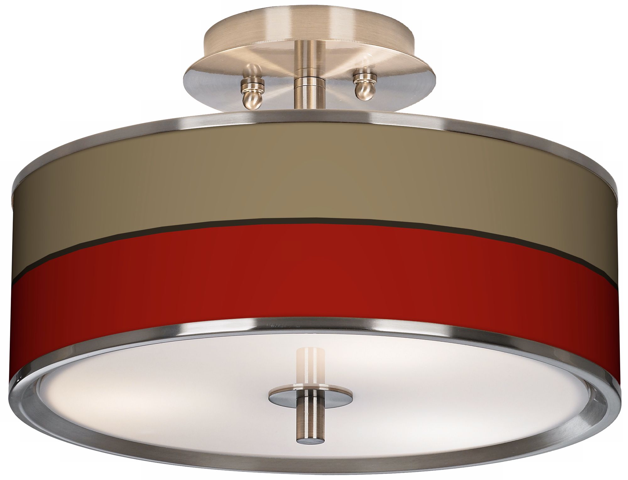 Empire Red Giclee Glow 14" Wide Ceiling Light