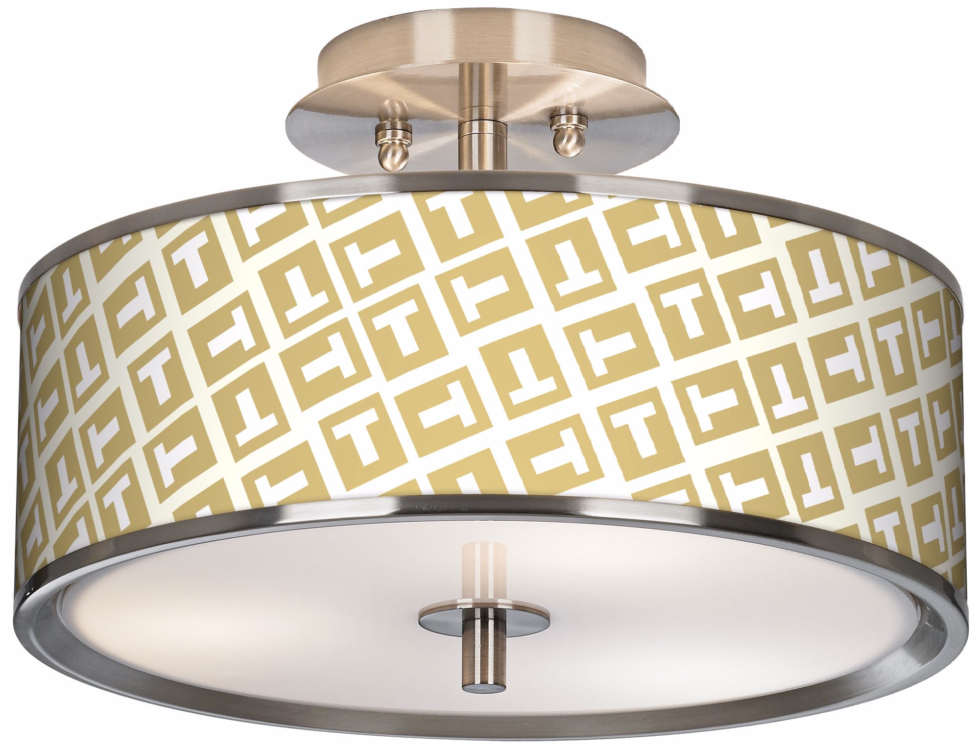 Tee Tumble Giclee Glow 14" Wide Ceiling Light