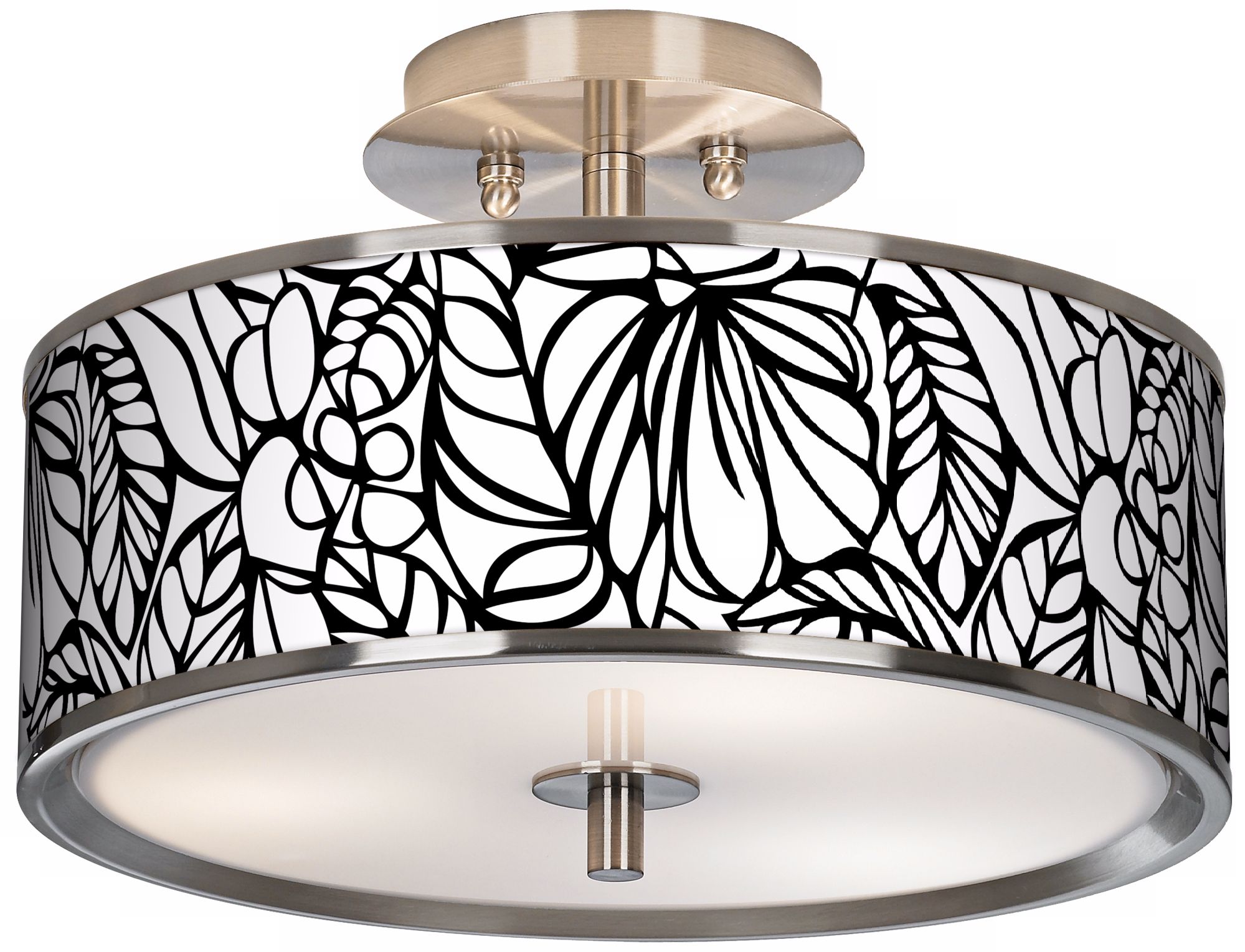 Jungle Moon Giclee Glow 14" Wide Ceiling Light