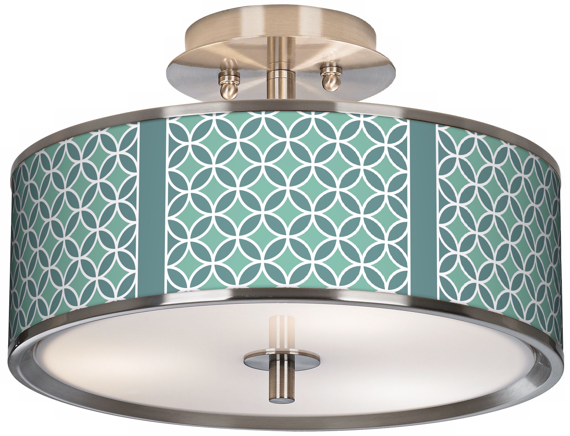 Aqua Rings Giclee Glow 14" Wide Ceiling Light
