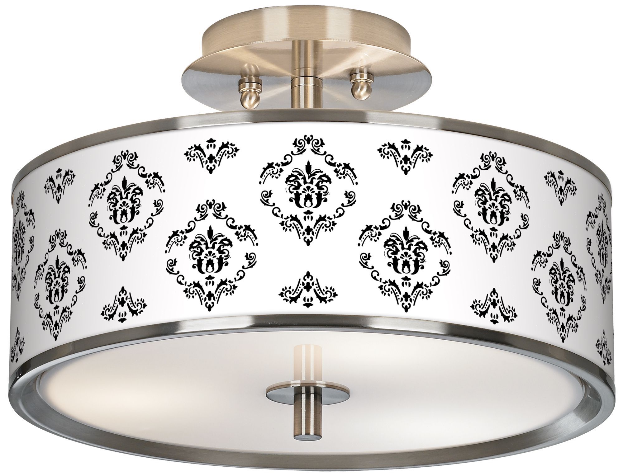 French Crest Giclee Glow 14" Wide Ceiling Light