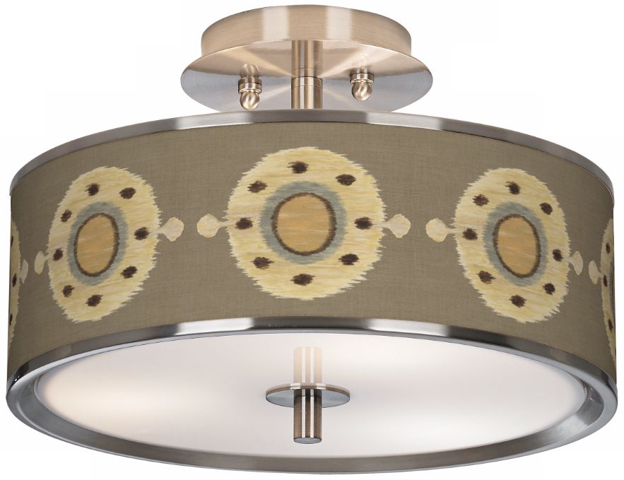 Desert Compass Giclee Glow 14" Wide Ceiling Light