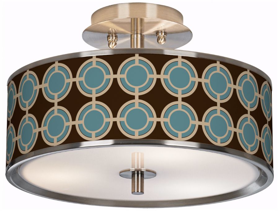 Stacy Garcia Porthole Giclee Glow 14" Wide Ceiling Light