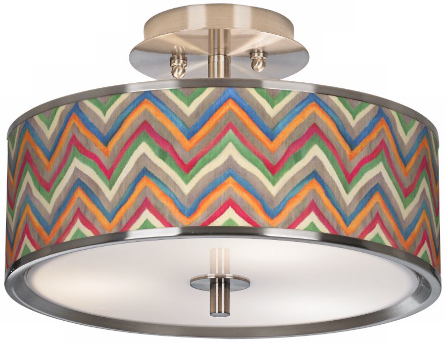 Canyon Waves Giclee Glow 14" Wide Ceiling Light