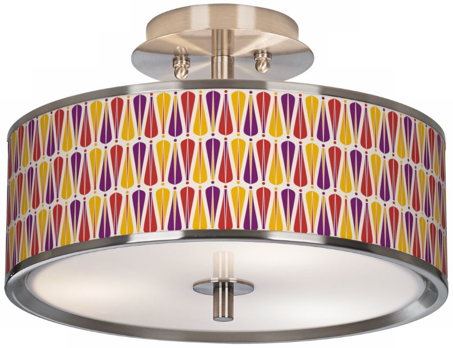 Hinder Giclee Glow 14" Wide Ceiling Light