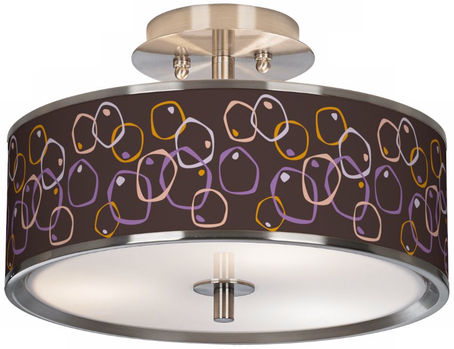 Linger Giclee Glow 14" Wide Ceiling Light