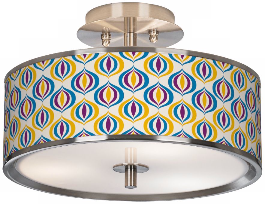 Scatter Giclee Glow 14" Wide Ceiling Light