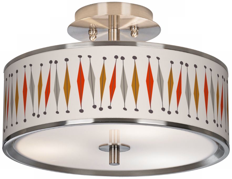 Tremble Giclee Glow 14" Wide Ceiling Light