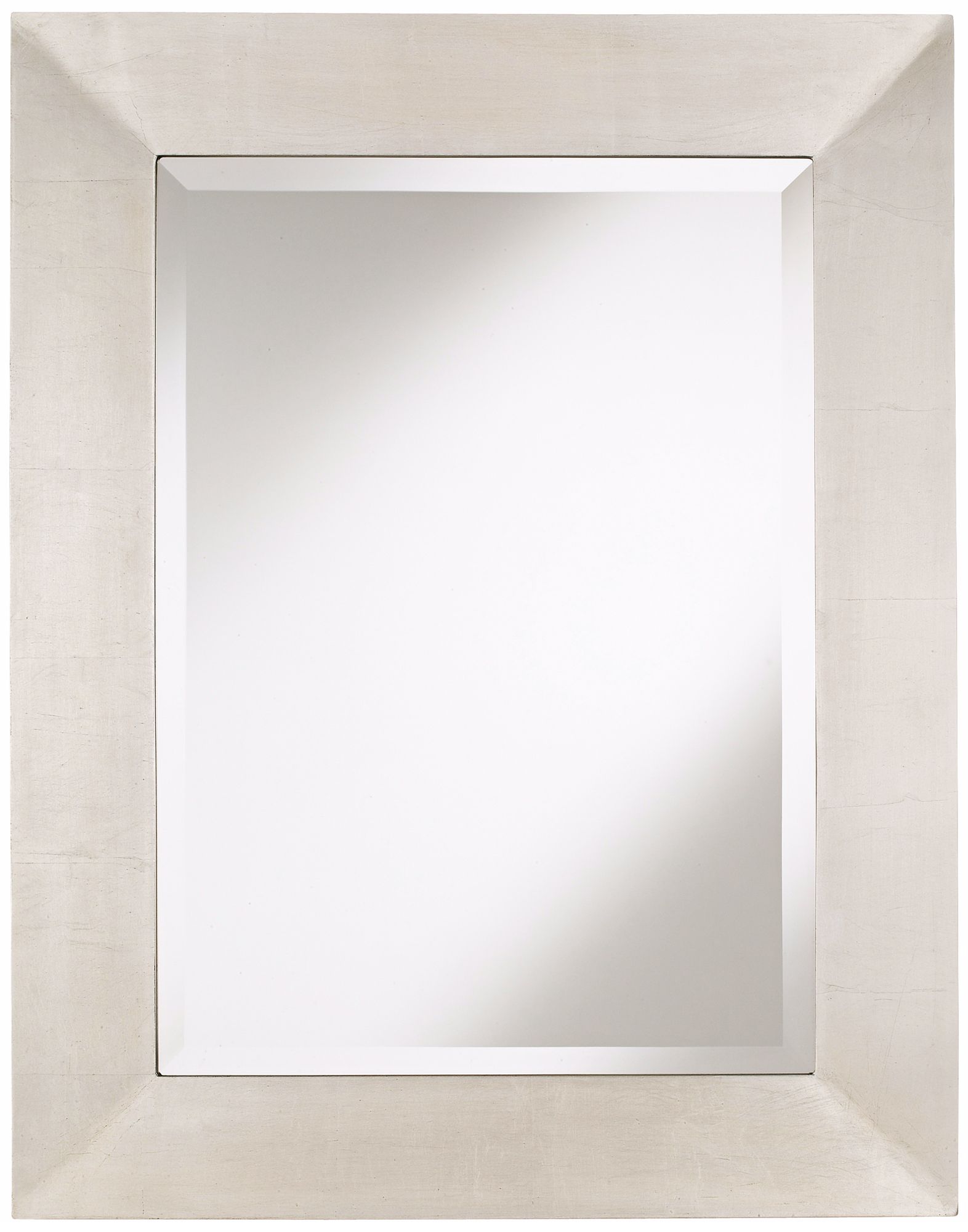 Brondby Silver Finish 36" High Rectangular Wall Mirror