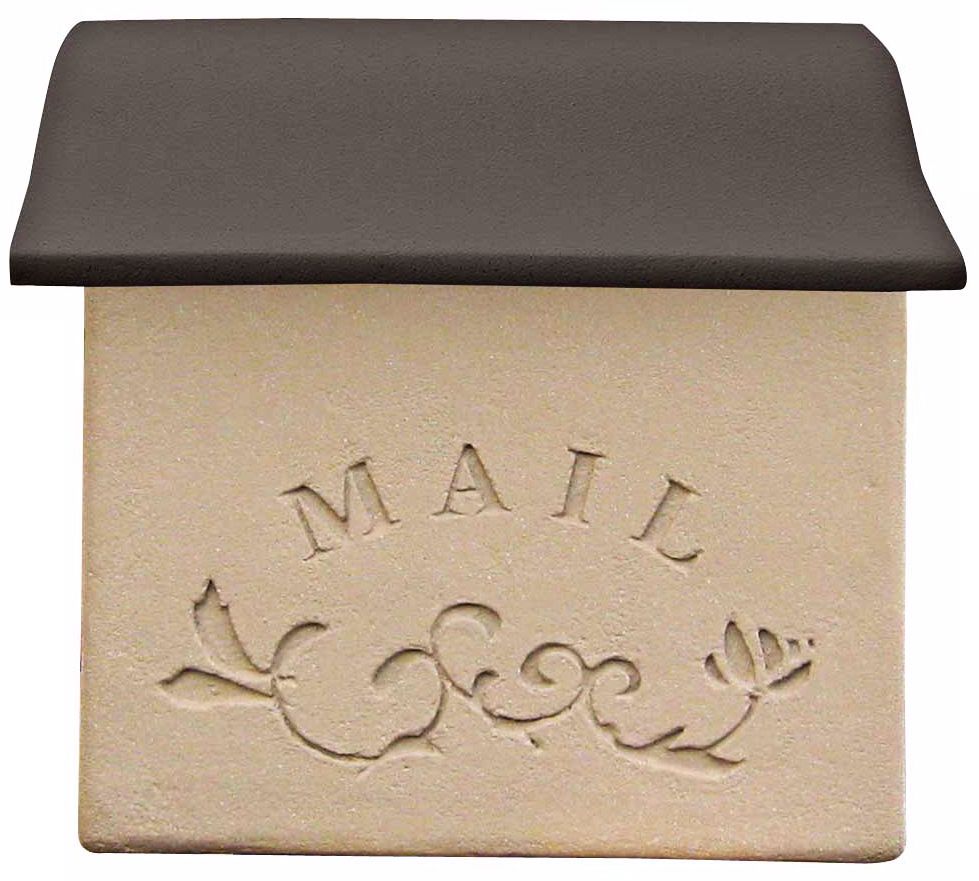 Stucco Brown Finish Post or Wallmount Mailbox
