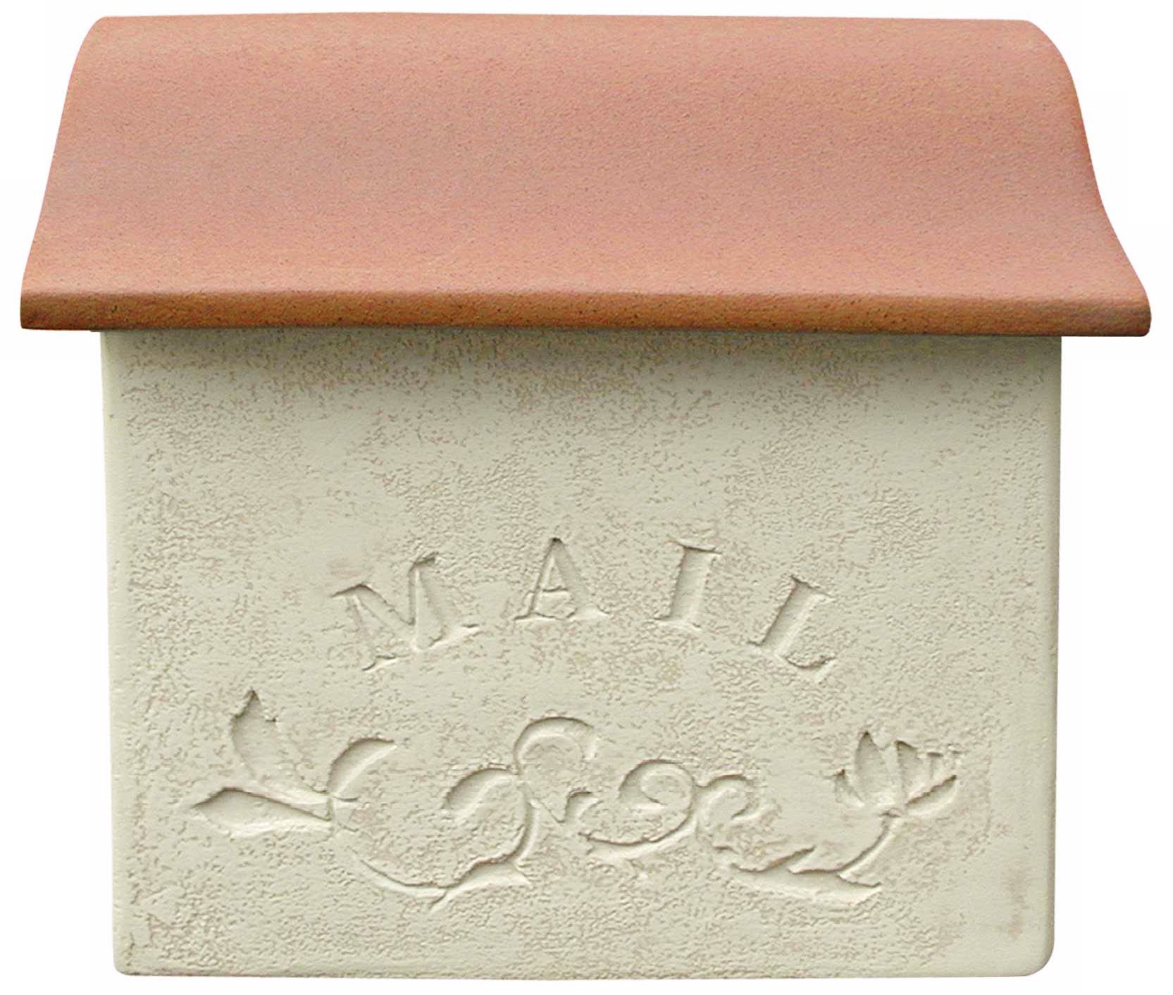 Stucco White Finish Post or Wallmount Mailbox