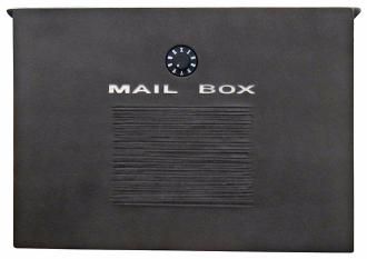 Crea Black Finish Locking Mailbox T6469
