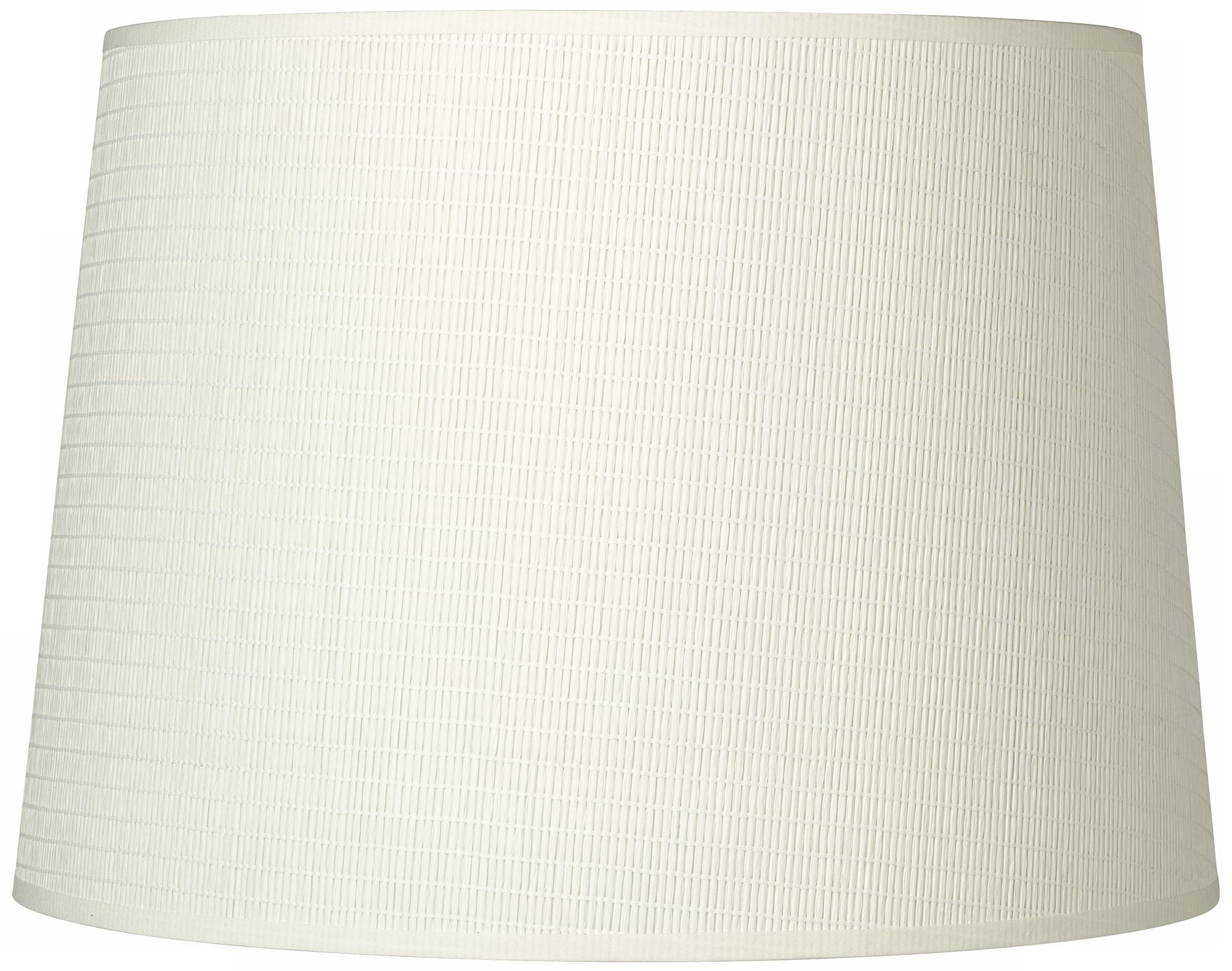 Off-White Paper Weave Drum Shade 12x14x10 (Spider)