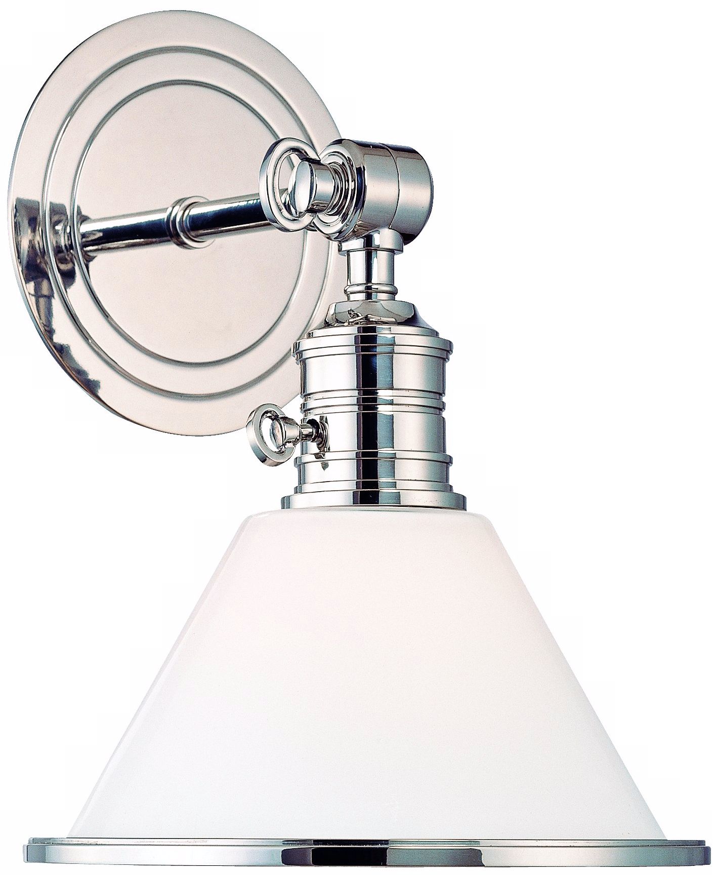 Garden City Polished Nickel Adjustable Wall Sconce
