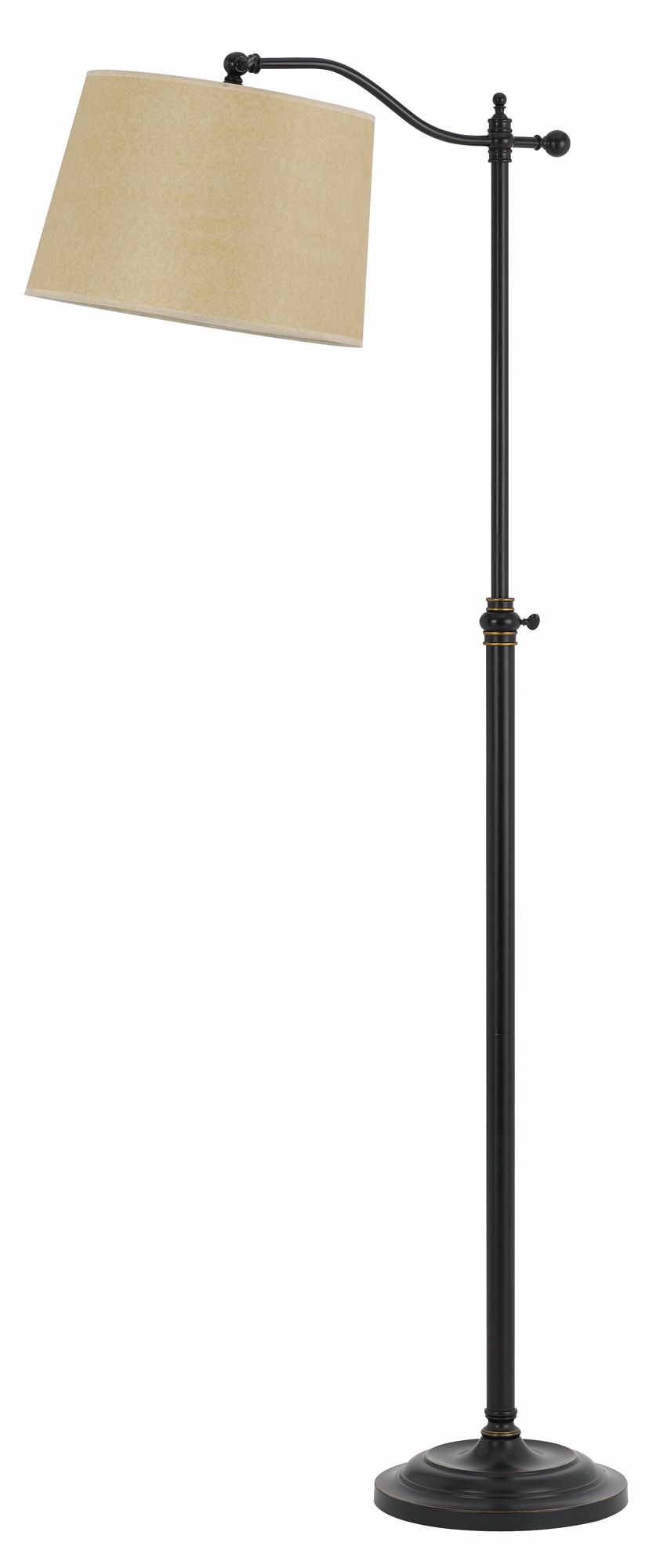 Dark Bronze Finish Adjustable Downbridge Floor Lamp