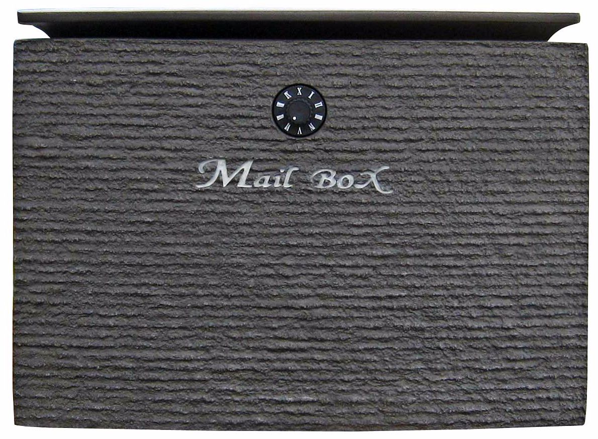 Dune Wither Black Finish Locking Mailbox
