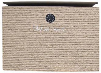 Dune Brown Finish Locking Mailbox T6672
