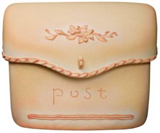 Beige Finish Pouch Post or Wallmount Mailbox T6680