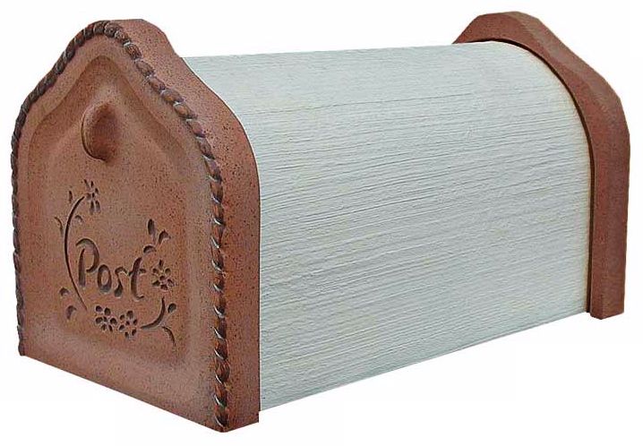 Tuscan Beige Finish Double Door Mailbox T6768