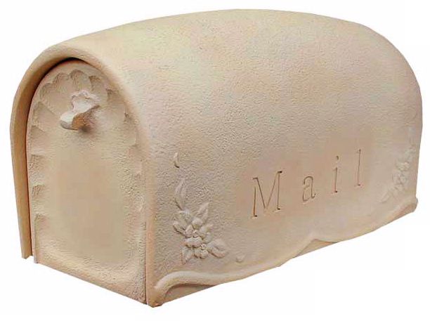 Flora Beige Finish Postmount Mailbox T6769