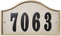 Ridgestone Sandstone Finish Serpentine Address Plaque