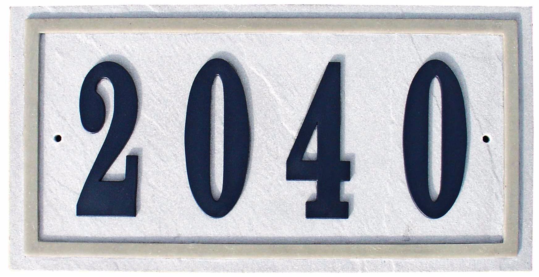 Ridgestone Slate Finish Rectangle Address Plaque