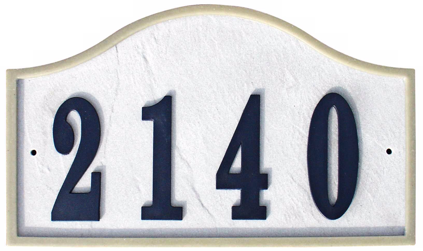 Ridgestone Slate Finish Serpentine Address Plaque