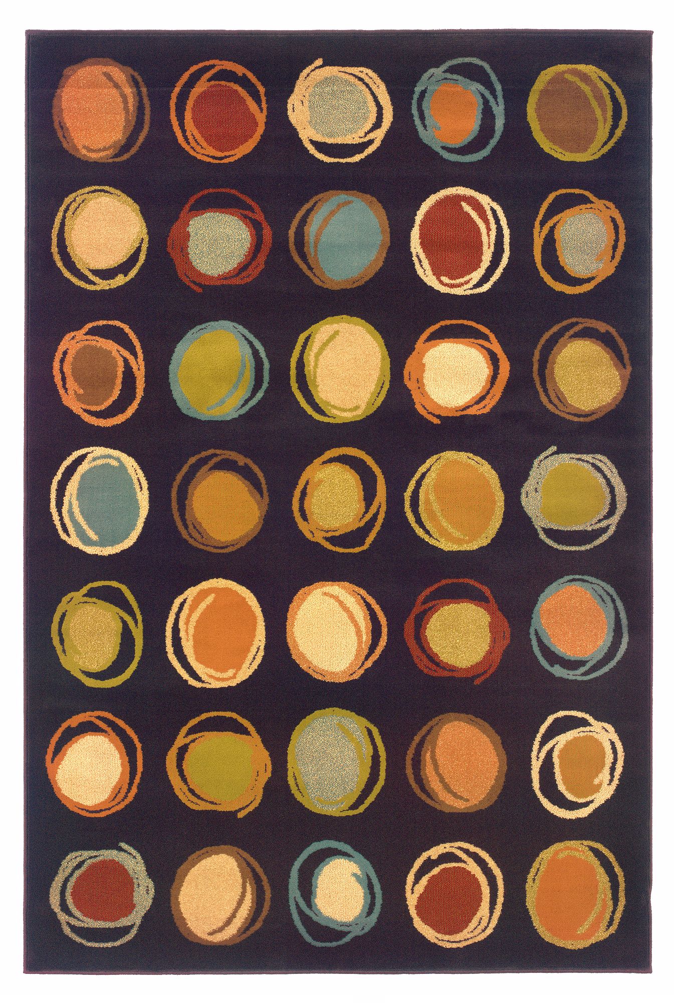 Durand Collection Trenta Brown and Beige Area Rug