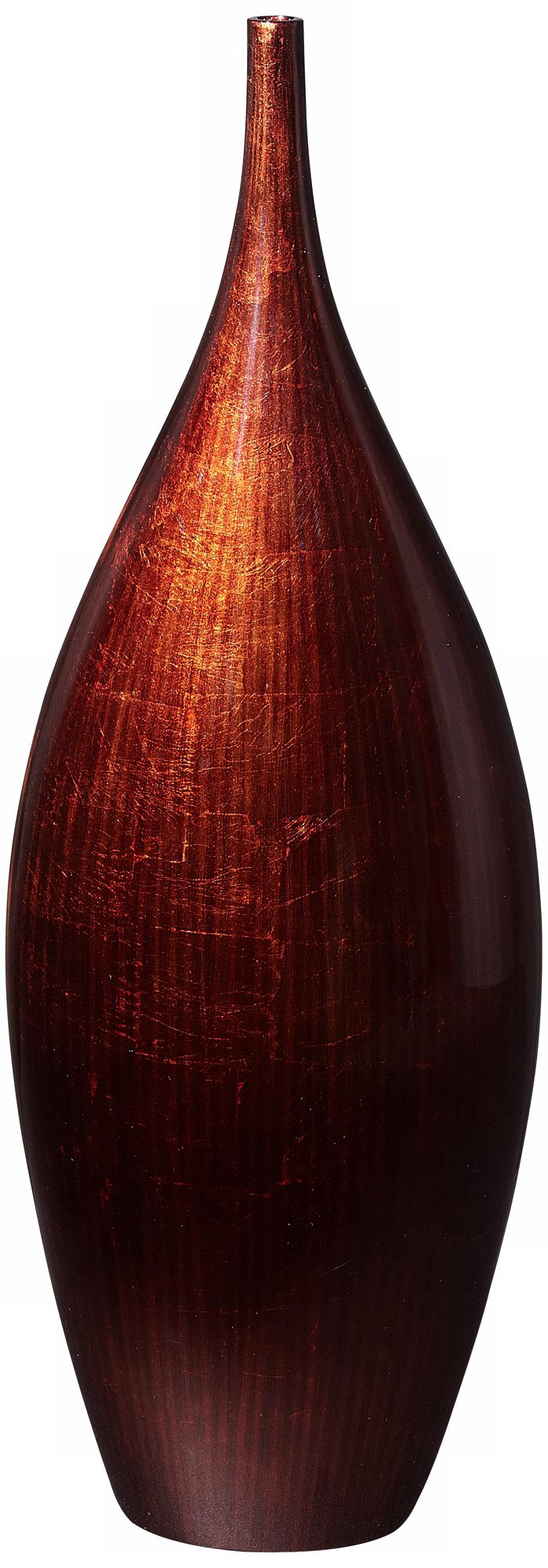 Copper Lacquer Finish 20 3/4" High Bottle Vase