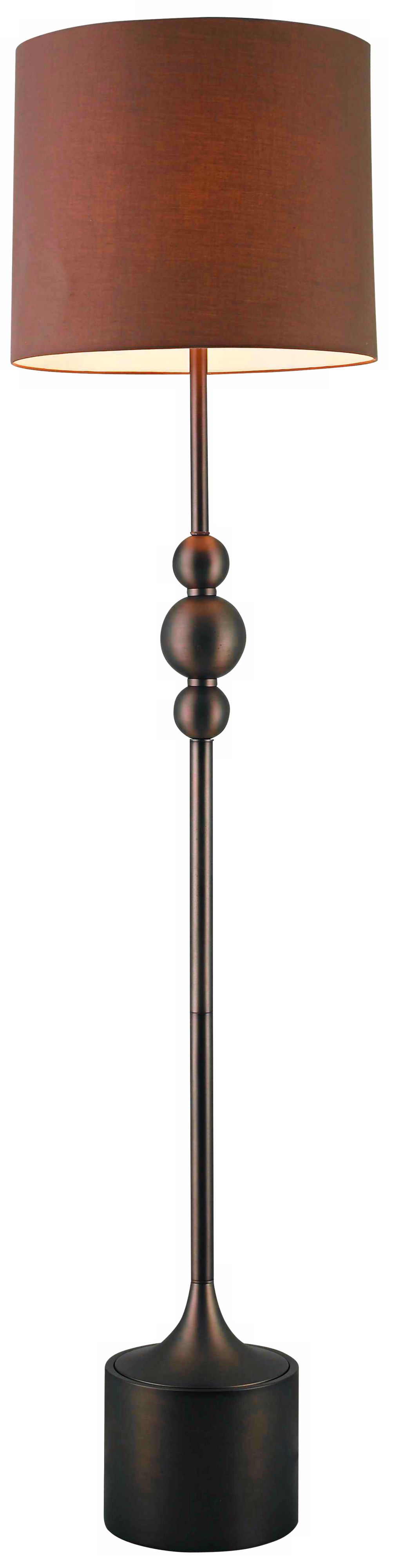 Polished Bronze Slimline 3-Orb Floor Lamp (T7016)