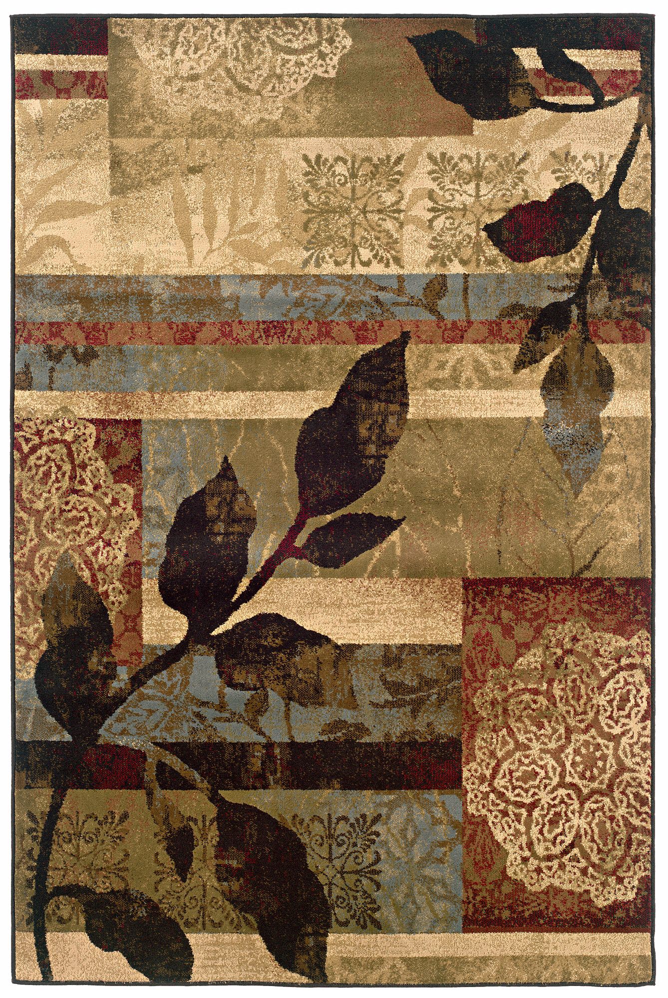 Langham Collection Apenine Ivory and Green Area Rug