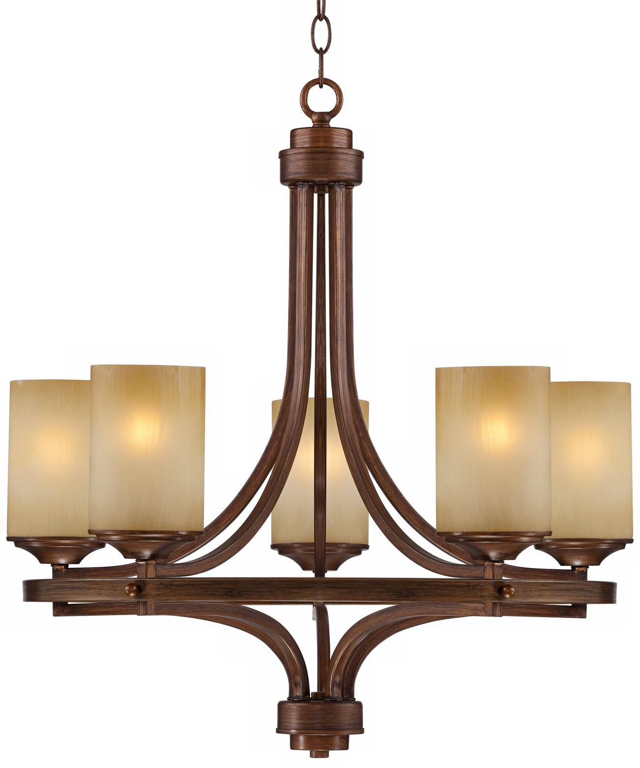 Chic Chalet Bronze 24" Wide Chandelier