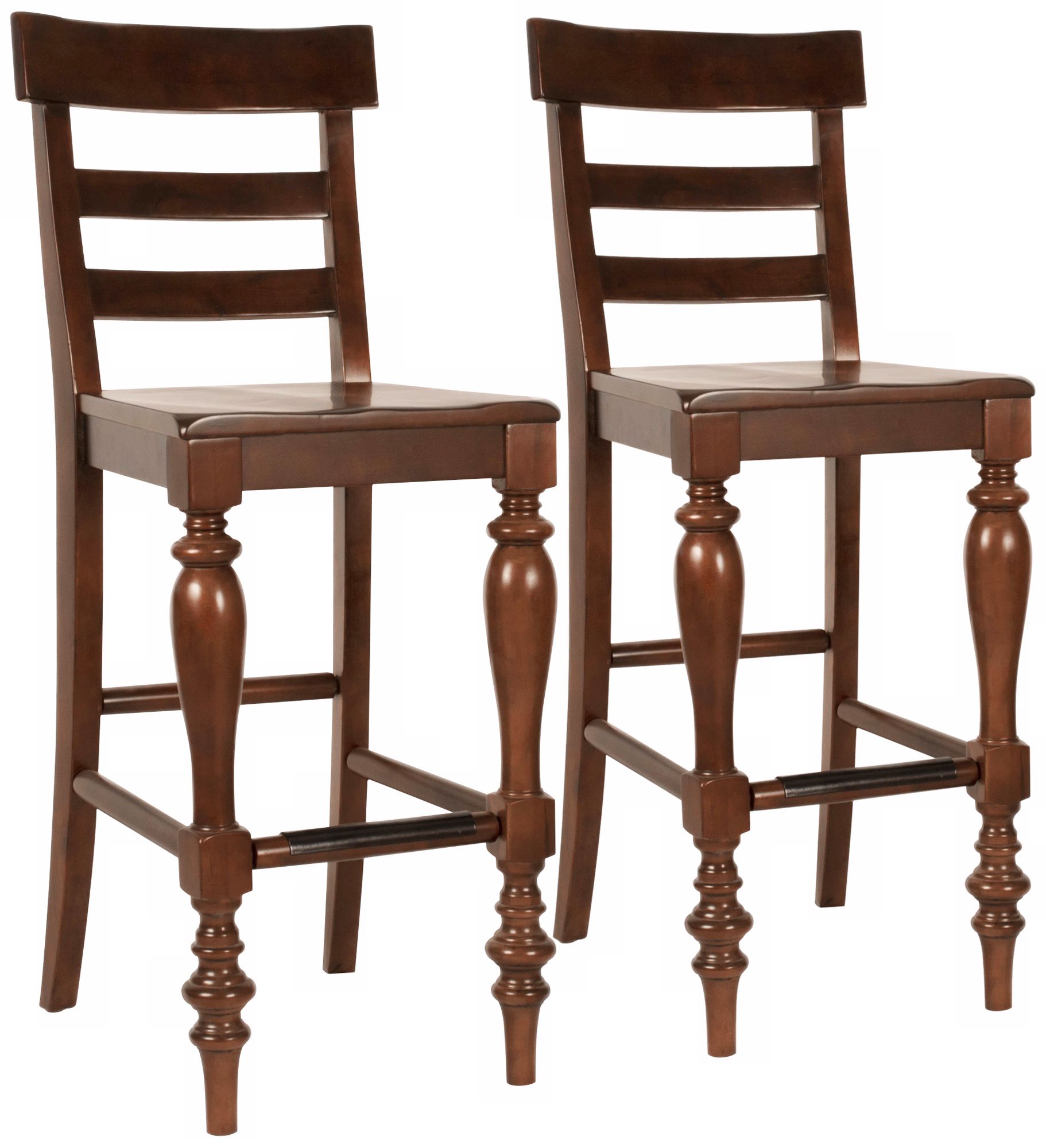 Set of 2 Buster 26" High Espresso Counter Stool