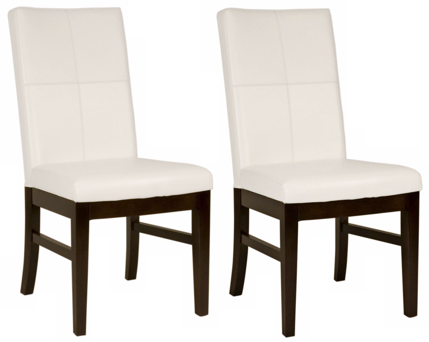Zoe Glacier Bonded Leather Armless Dining Chair