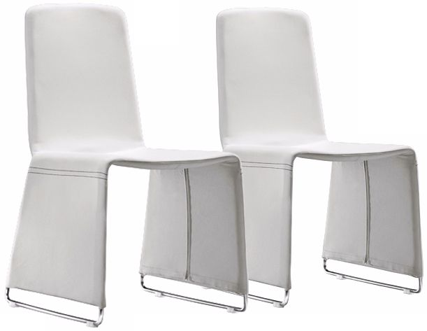 Zuo Set of 2 Nova White Dining Chairs