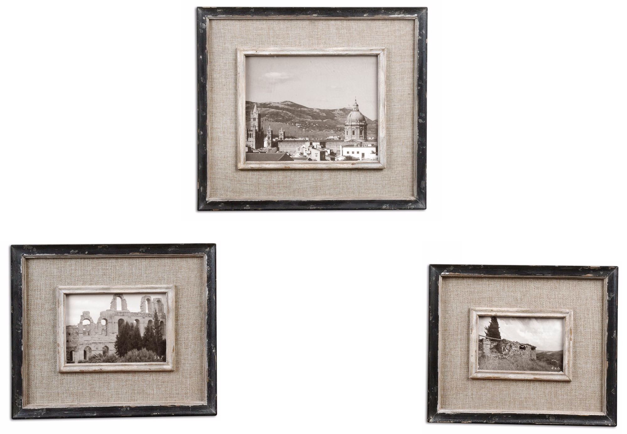 Set of 3 Uttermost Kalidas Photo Frames