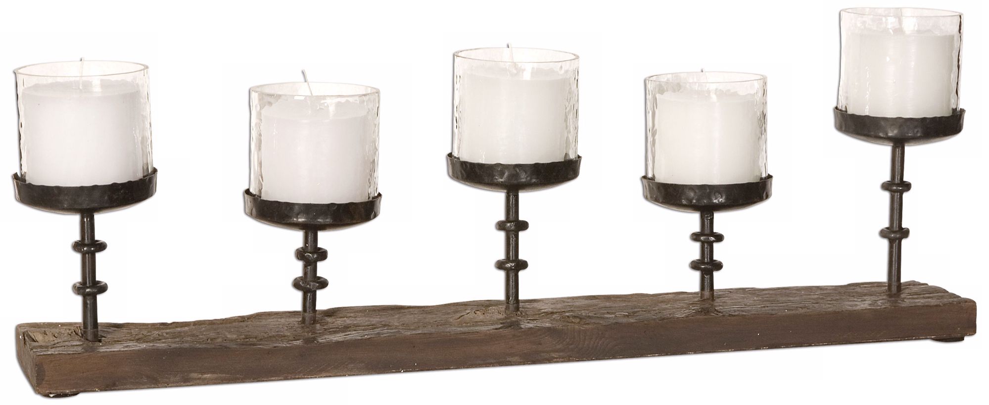 Uttermost Rustic Wood Ascan Candelabra