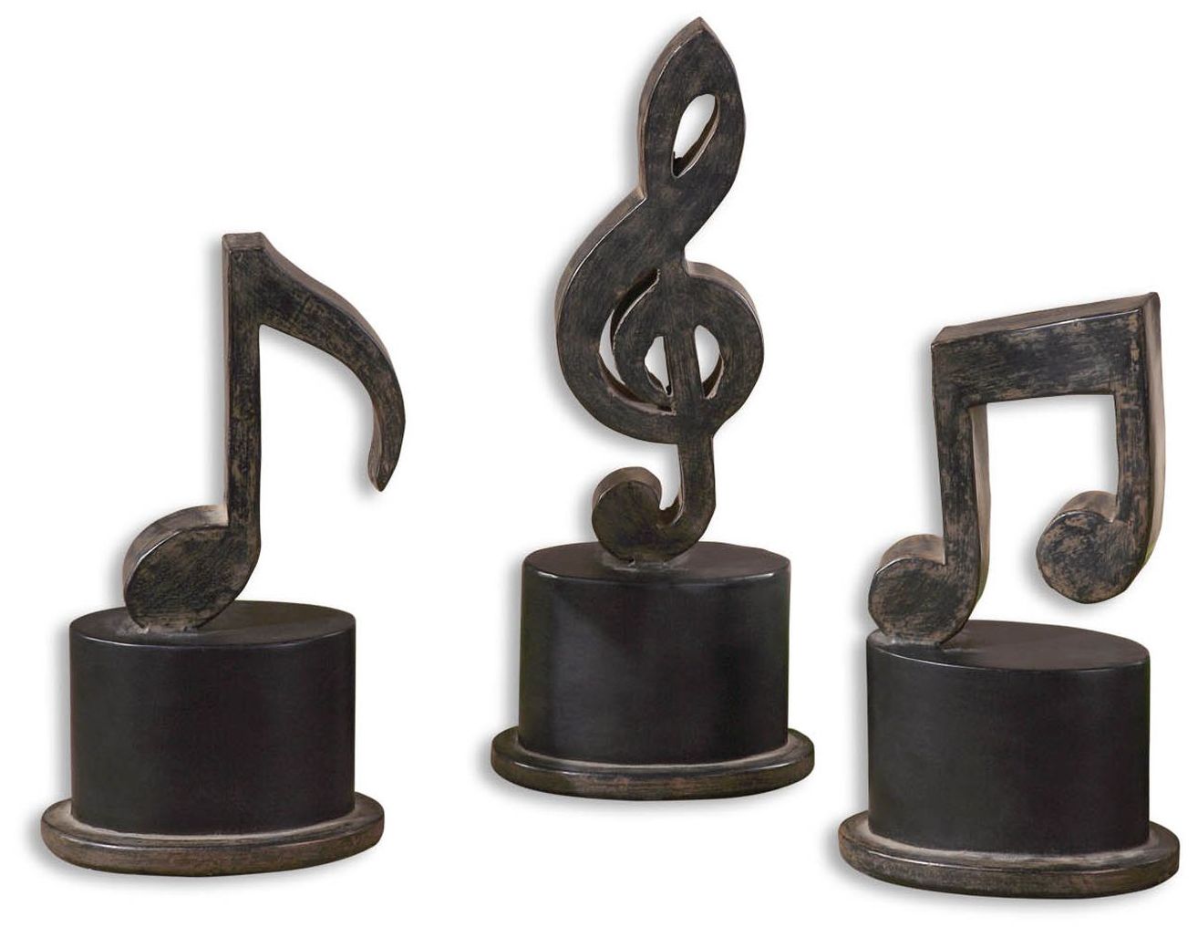 Uttermost Set of 3 Music Notes Decorative Accents