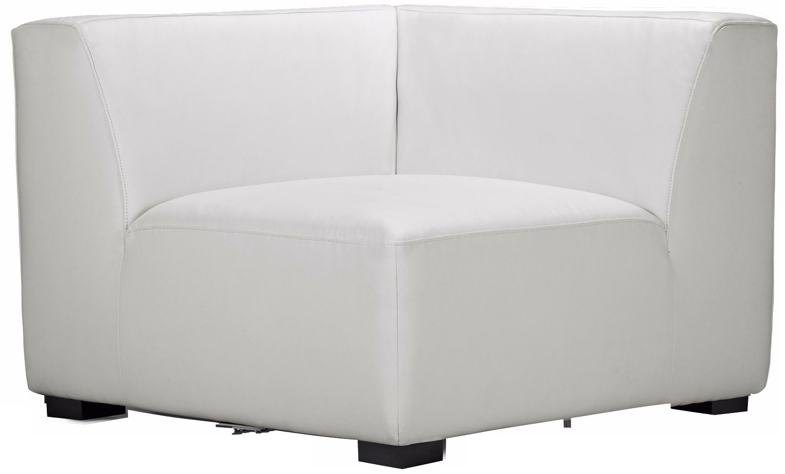 Zuo Portrait White Modular Sofa Corner Chair T7717