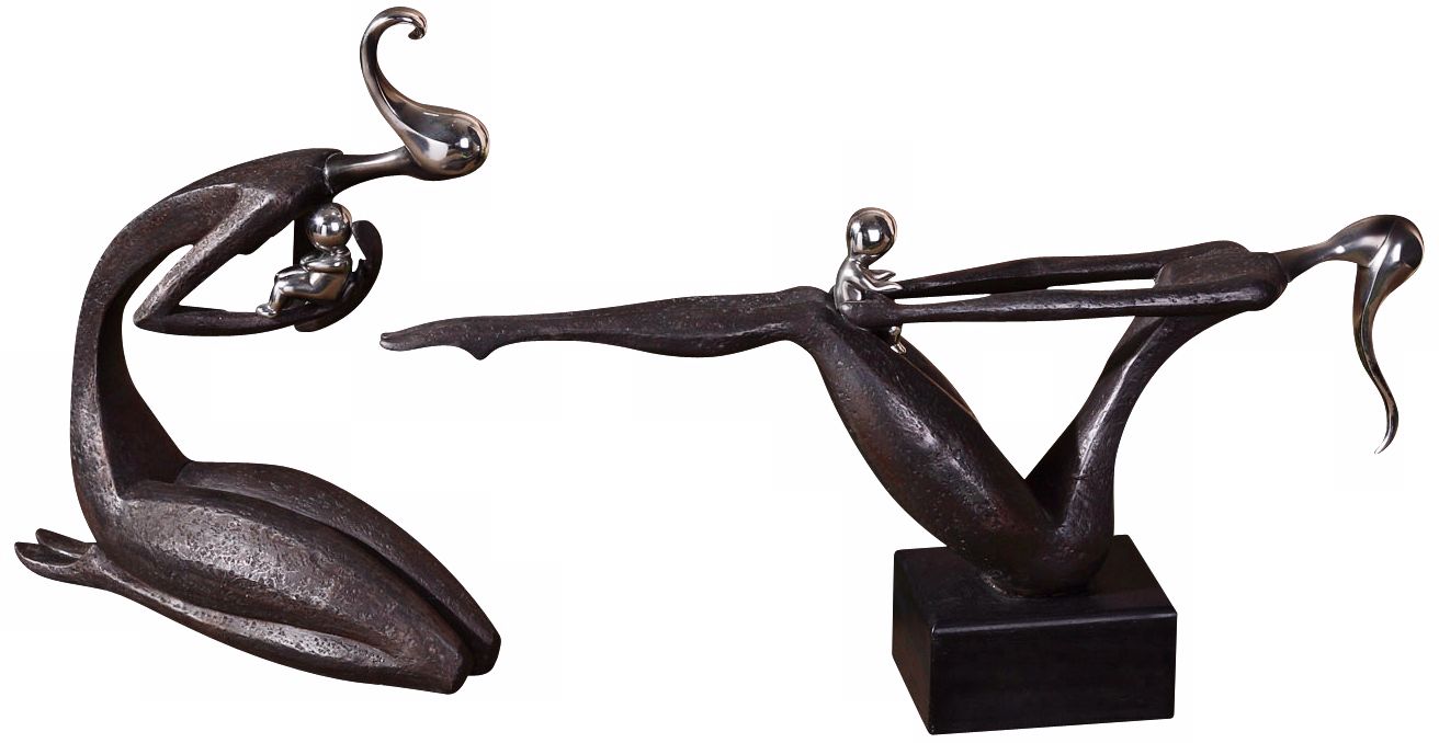 Uttermost Set of 2 Mother and Child Statues