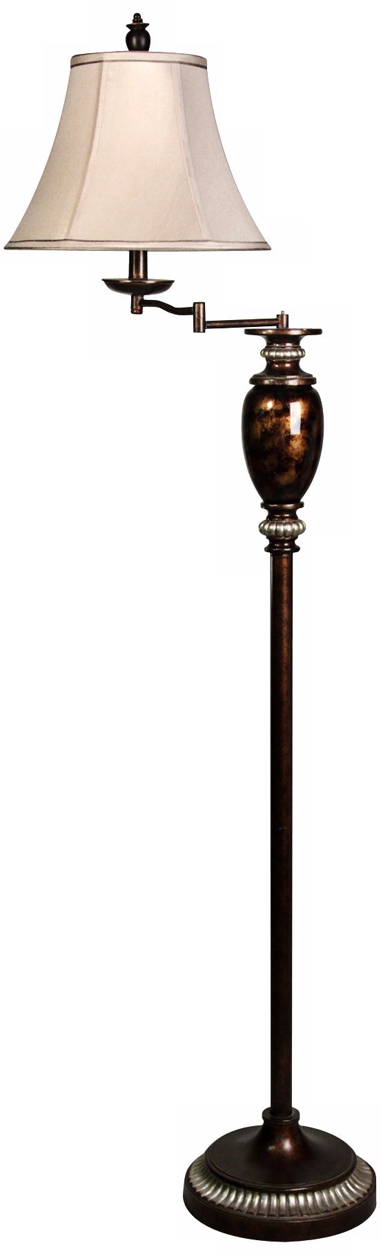 Maximus Bronze Swing Arm Floor Lamp