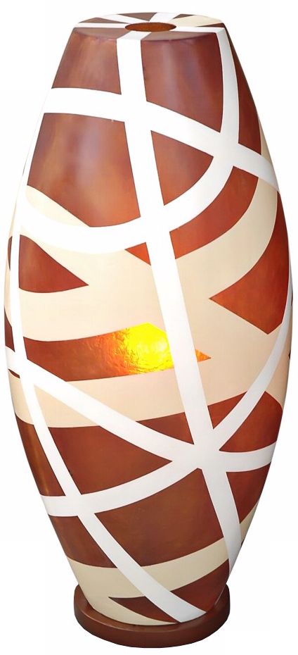 Cape Town Light Brown Fiberglass 26" High Table Lamp