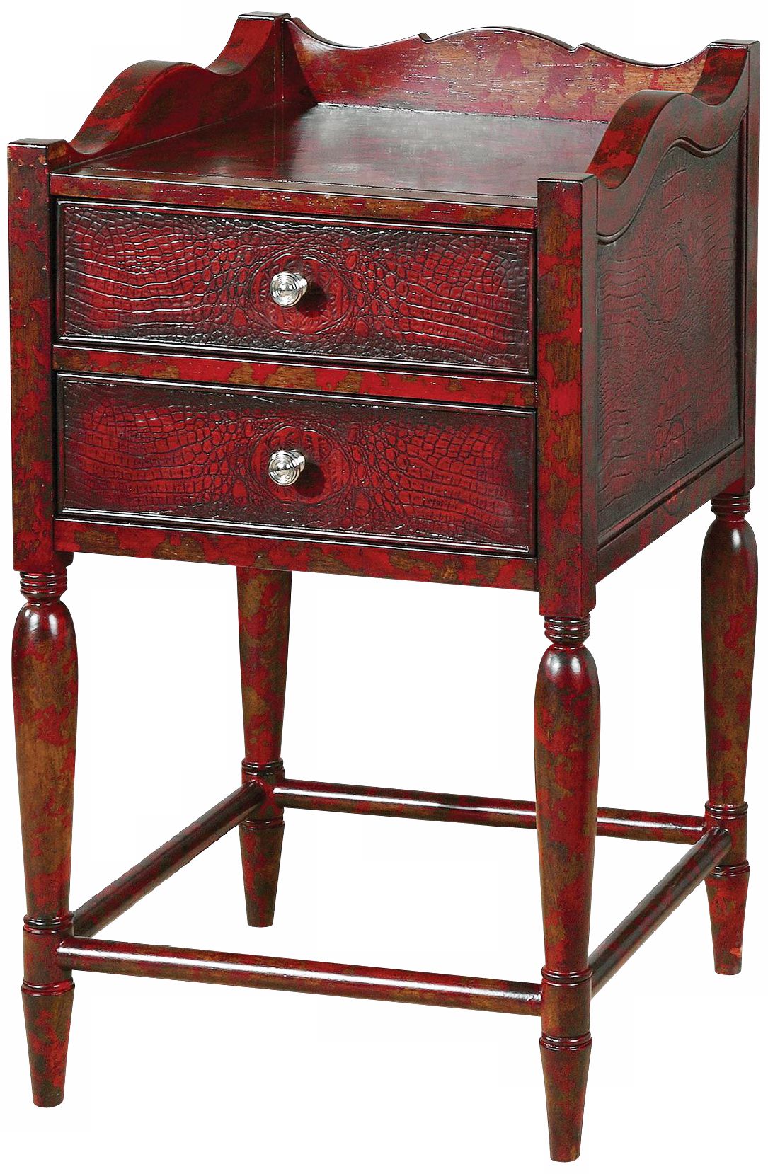 Nandita Faux Crocodile Accent Table